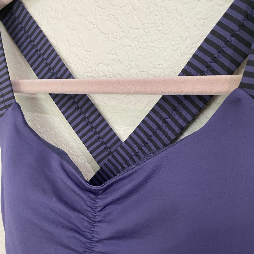 Lululemon Strappy workout tank - like new - blue-black - 8 - Picture 6 of 6